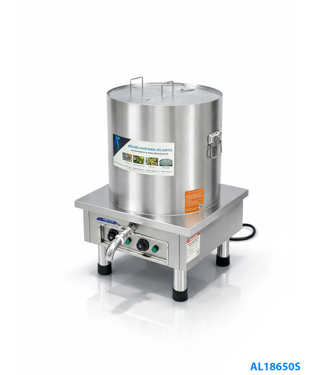 Nồi điện mâm nhiệt 50 lít Atlantis Premium Square SUS 304 - AL18650S