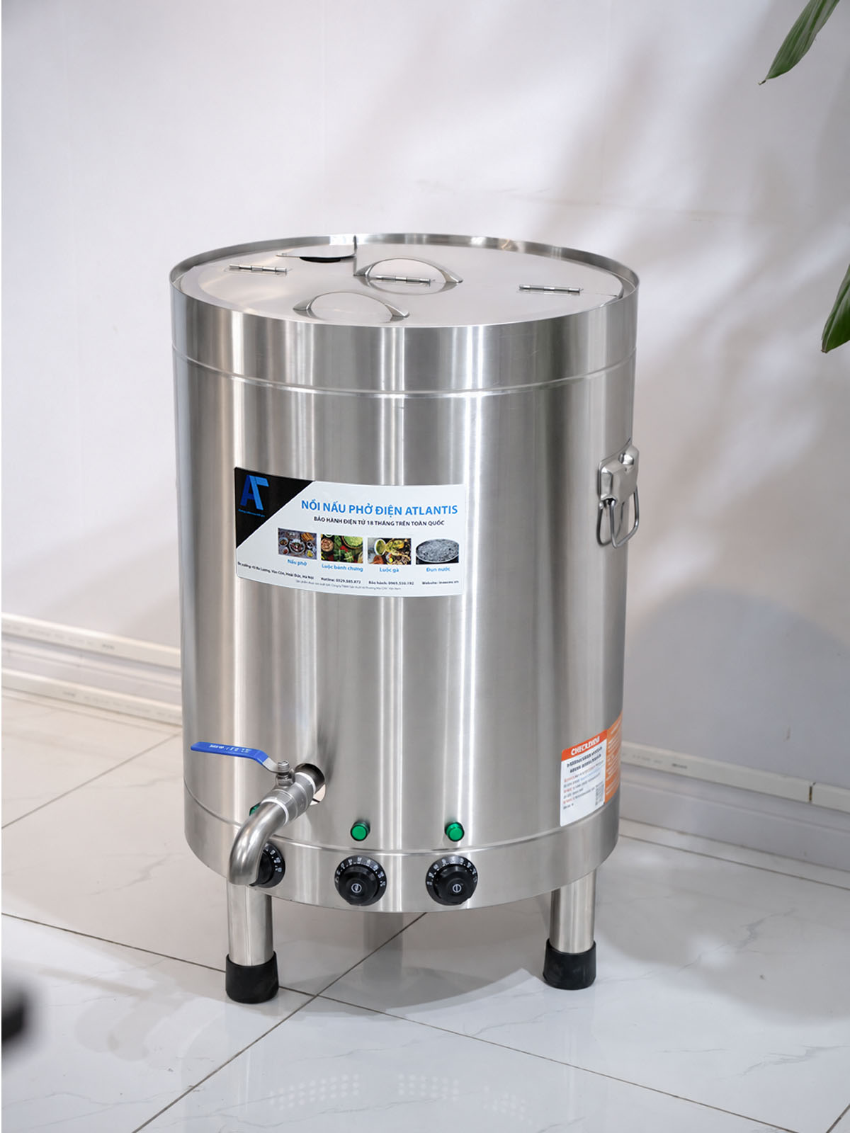 Nồi điện nấu phở đế tròn 70 lít Atlantis AL18070M basic 1