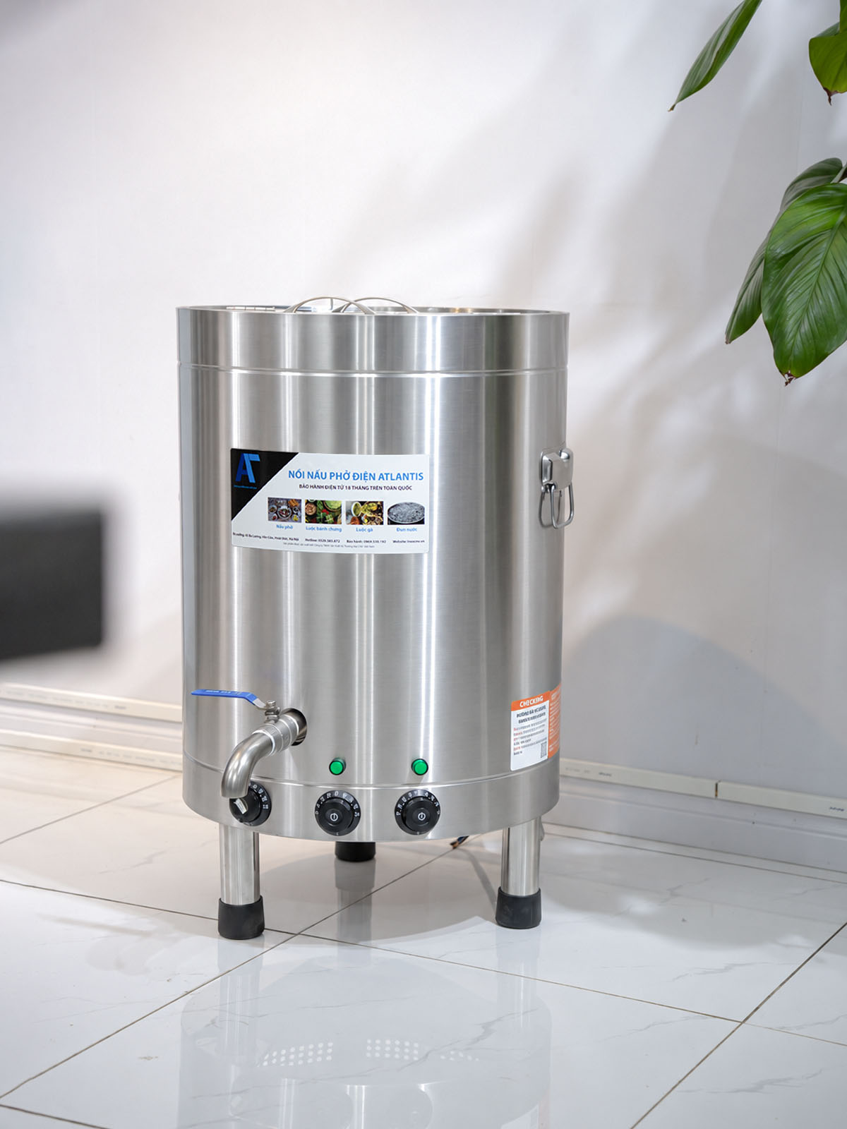 Nồi điện nấu phở đế tròn 70 lít Atlantis AL18070M basic 2