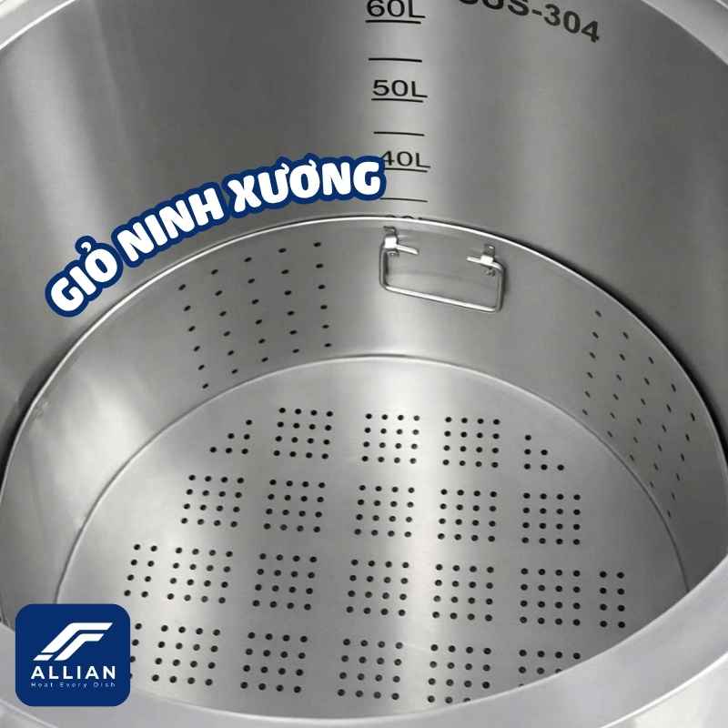 Giỏ ninh xương nồi điện mâm nhiệt 70 lít Atlantis