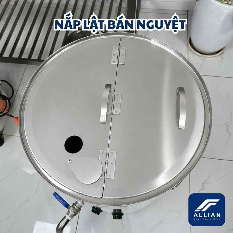 Nắp lật bán nguyệt nồi điện mâm nhiệt Atlantis