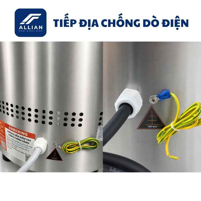 Tiếp địa chống dòng dò điện nồi điện mâm nhiệt Atlantis