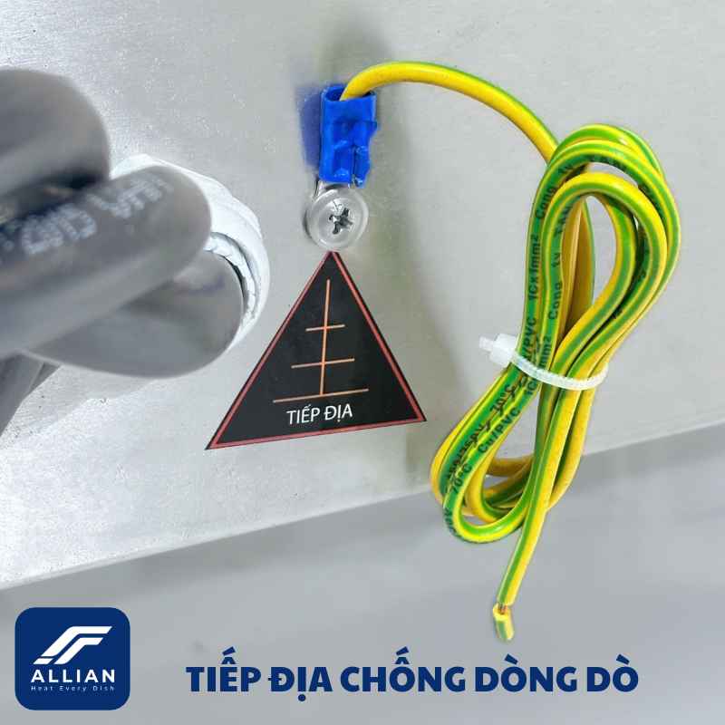 Tiếp địa nồi điện mâm nhiệt chống dòng rò