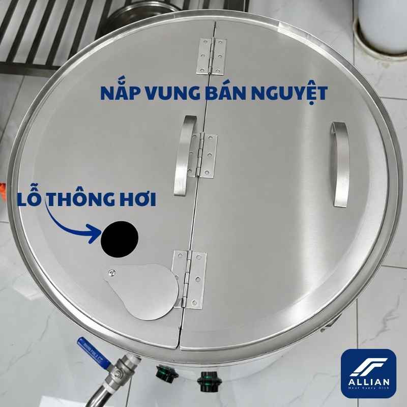 Nắp vung bán nguyệt nồi điện mâm nhiệt basic